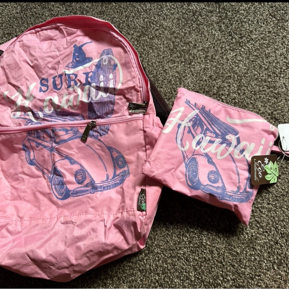 Pink Surf Hawaii Kids Backpack